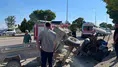 Merzifon'da Traktör devrildi: Sürücüsü Yaralandı