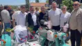 Amasya'da Düğünde Motosikletli Konvoy