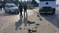 Merzifon’da Organize Kavşağında Trafik Kazası: 1 Kişi Yaralandı
