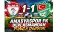 Amasyaspor FK deplasmanda puanla dönüyor