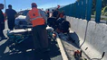 Cip Karayolları İşçisine Çarptı: 1 Yaralı