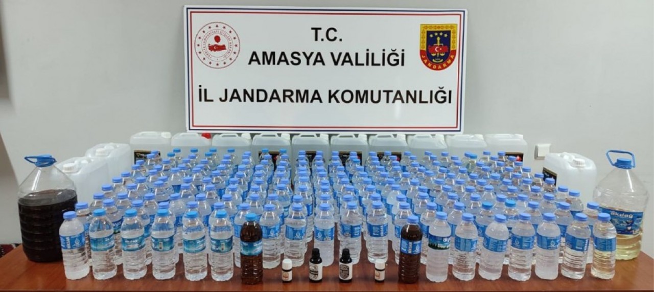 115 LİTRE SAHTE İÇKİ ELE GEÇİRİLDİ