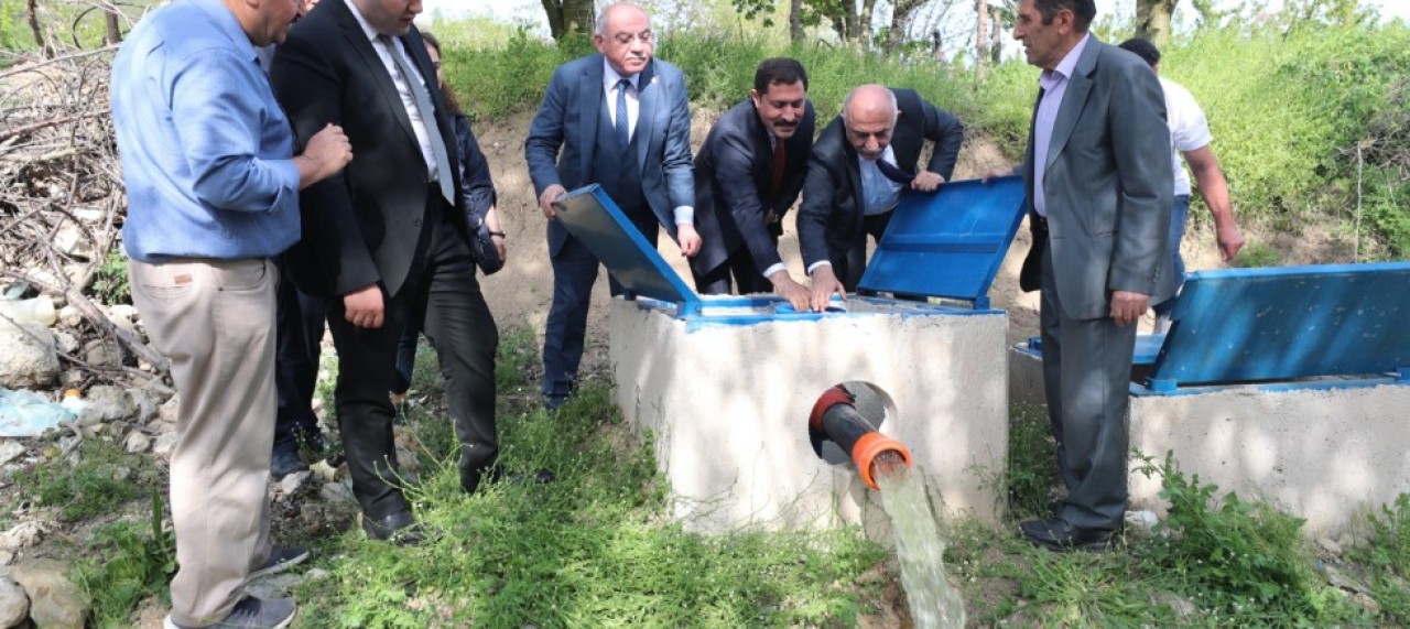 2 KÖYÜN BASINÇLI SULAMA TESİSİ HİZMETE AÇILDI