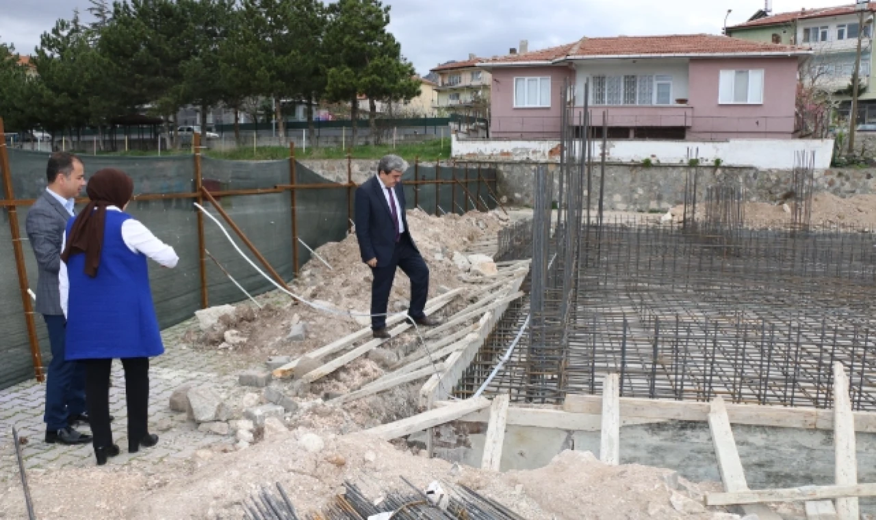 GÖYNÜCEK'TE ANAOKULU İNŞAATI DEVAM EDİYOR