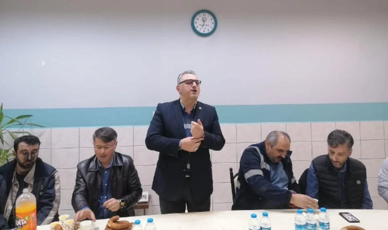 MADEN EMEKÇİLERİNİ ZİYARET ETTİLER
