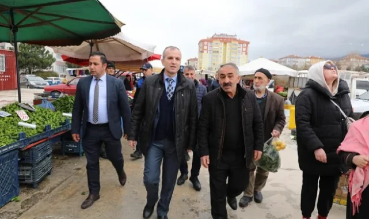 PAZAR YERİNDE İNCELEMEDE BULUNDULAR