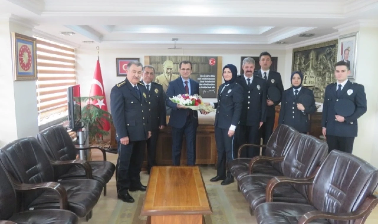POLİS TEŞKİLATI’NDAN GÜLDOĞAN’A ZİYARET