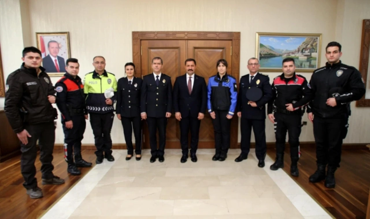 POLİS TEŞKİLATI, VALİ MASATLI’YI ZİYARET ETTİ