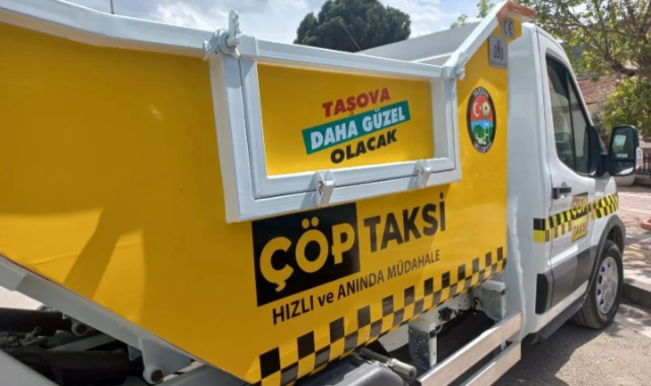 TAŞOVA BELEDİYESİ ÇÖP TAKSİ HİZMETİNİ BAŞLATTI