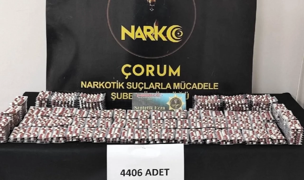 4 bin 406 uyuşturucu hap ele geçirildi