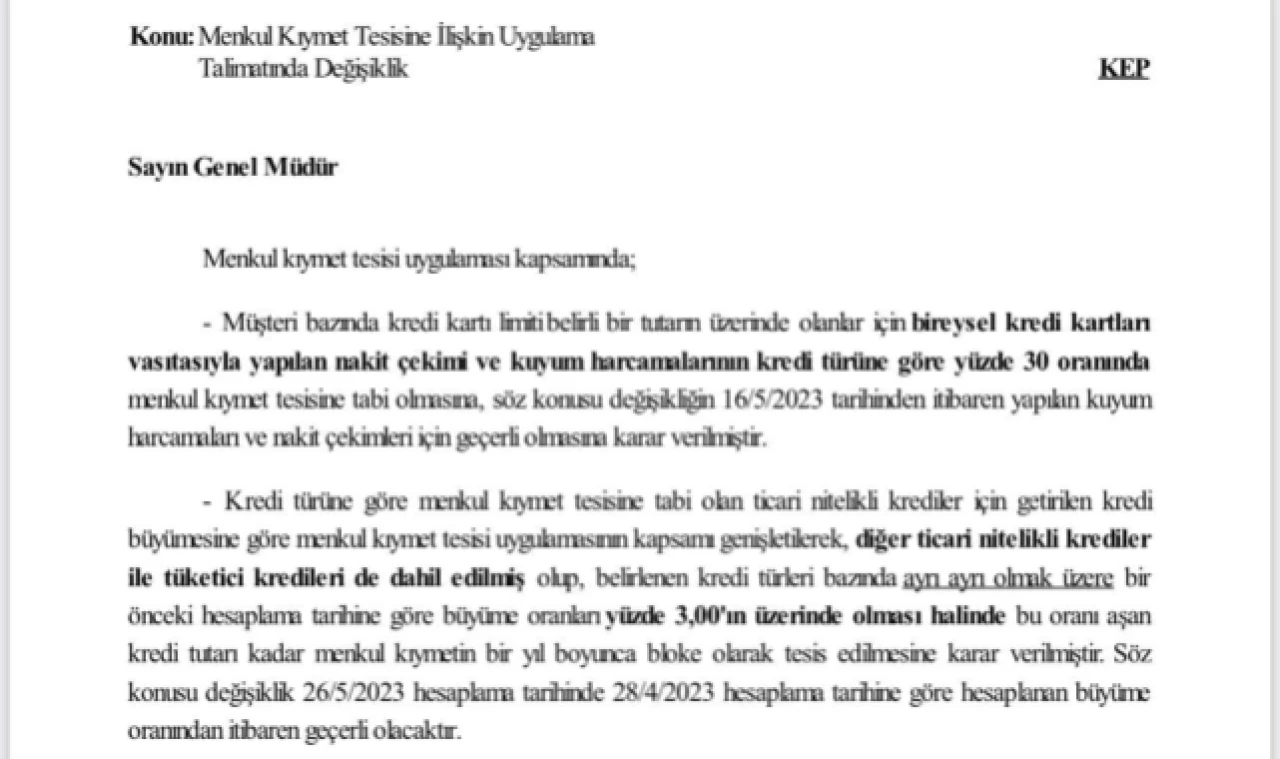 KREDİ KARTLARI SINIRLAMASI KALDIRILDI