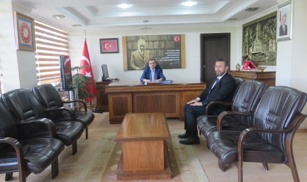 MÜFTÜ'DEN KAYMAKAMA VEDA ZİYARETİ