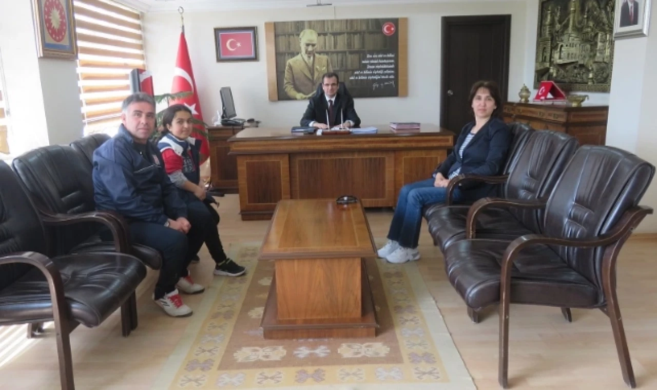 Şampiyon Kaplan, Güldoğan'ı Ziyaret Etti