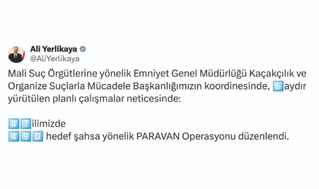 47 İLDE 237 GÖZALTI
