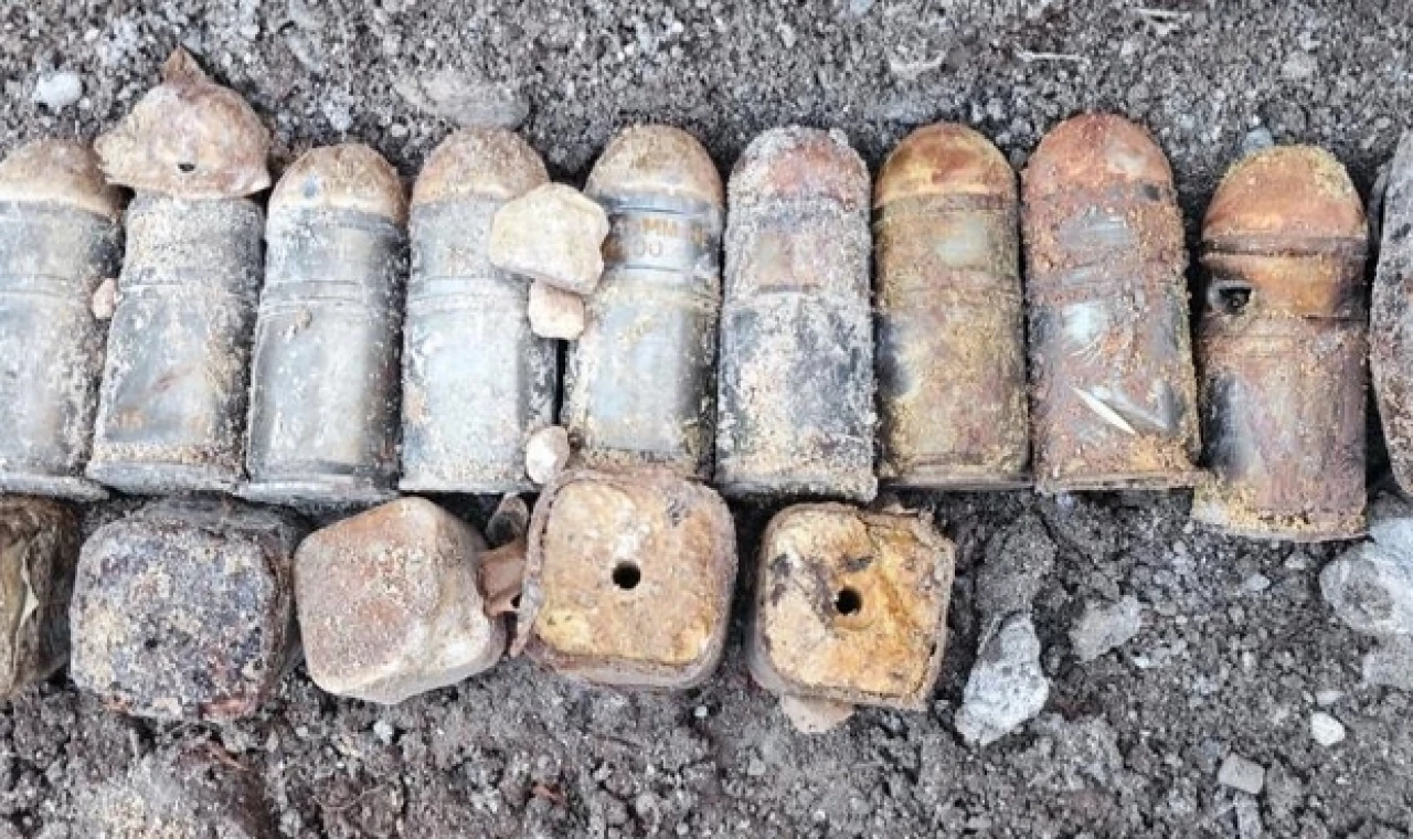 Merzifon'da Toprağa Gömülü Mühimmat Bulundu