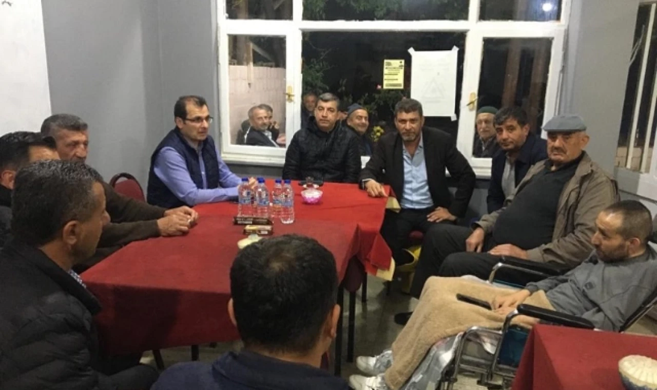 KÖYDE İNCELEMELERDE BULUNDU