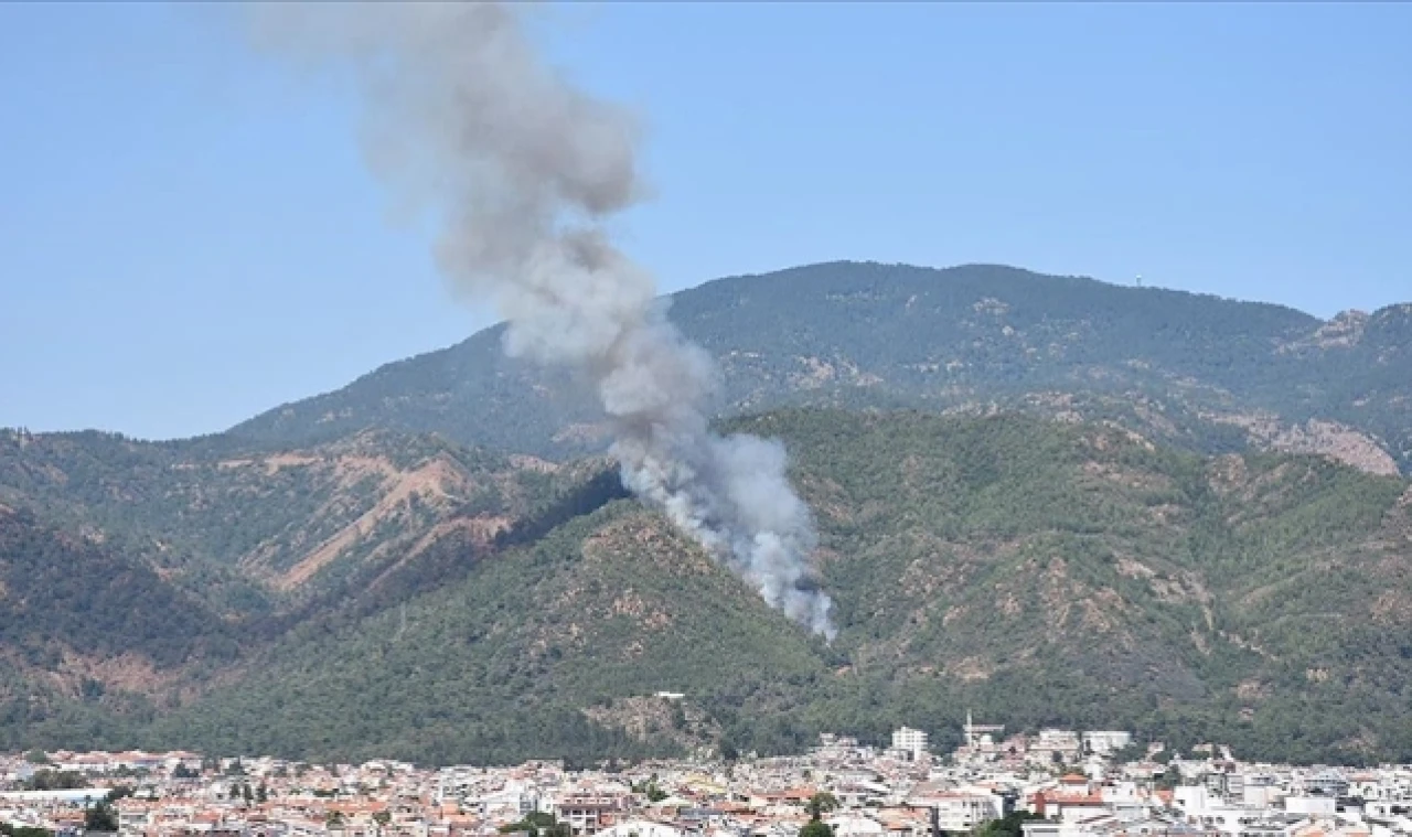Marmaris'te orman yangını başladı
