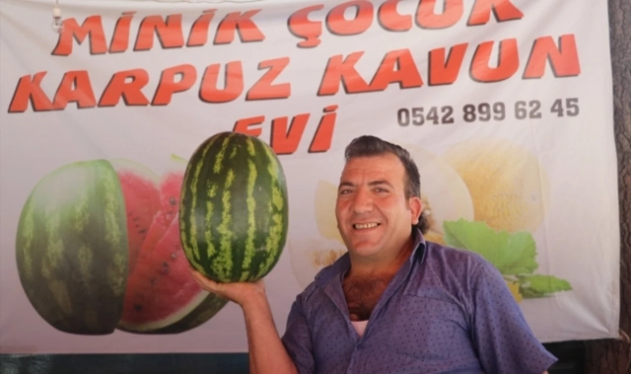 Merzifon'un neşeli karpuzcusu