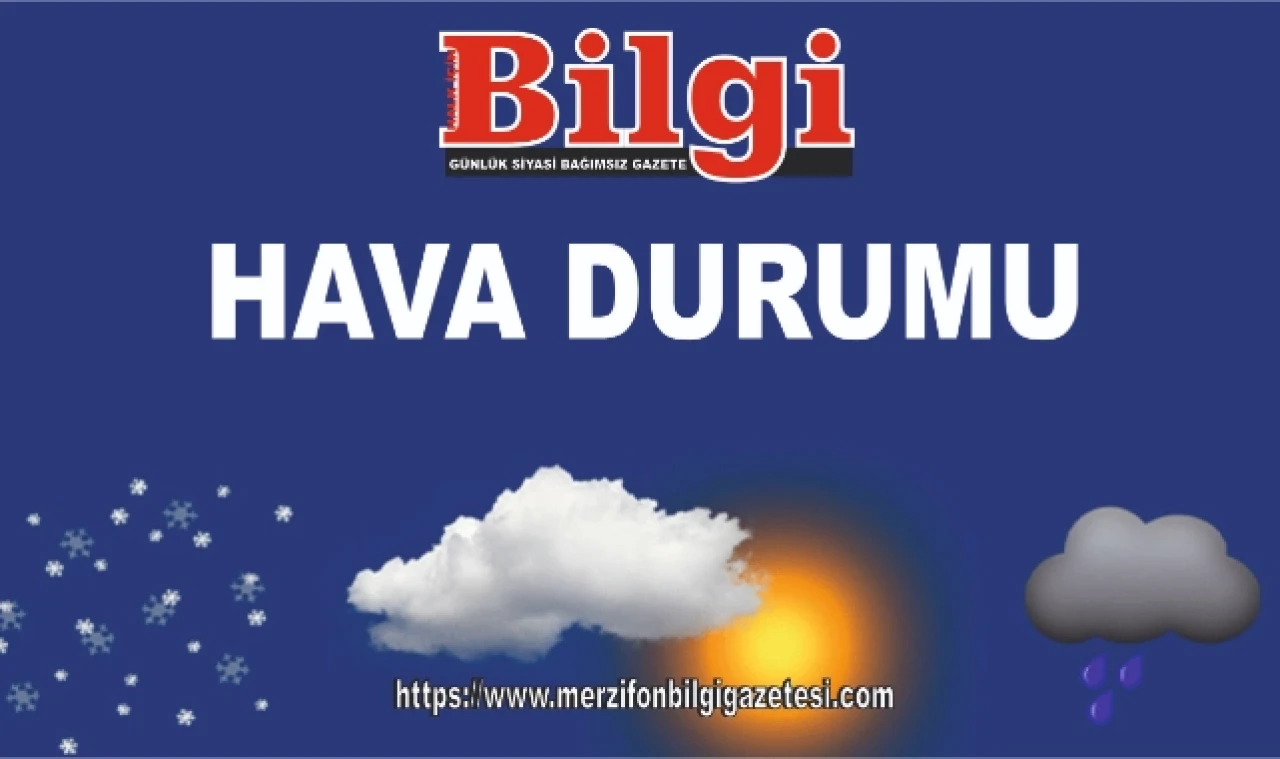 METEOROLOJİ UYARDI