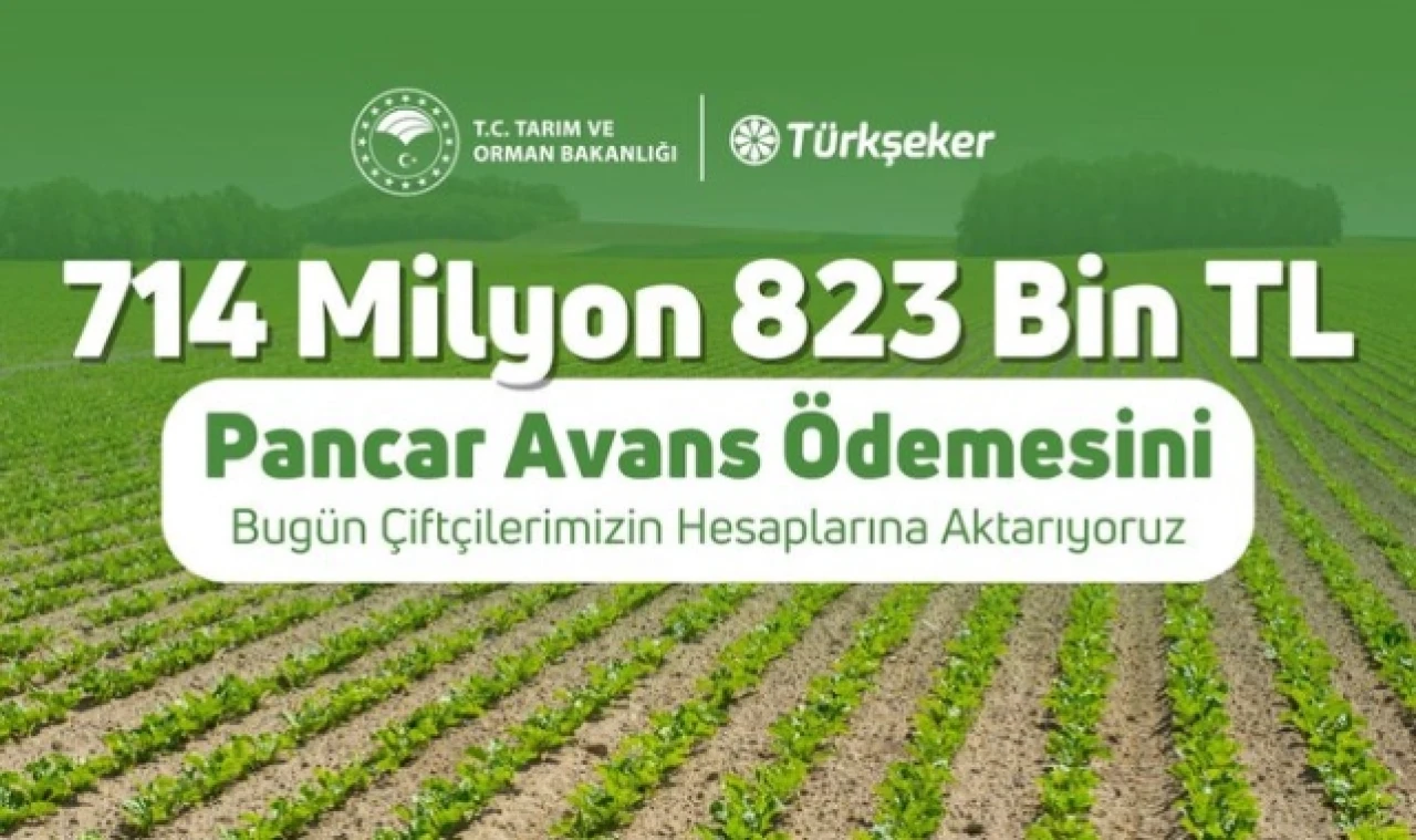 Pancar Avans Ödemeleri Bugün Başlıyor