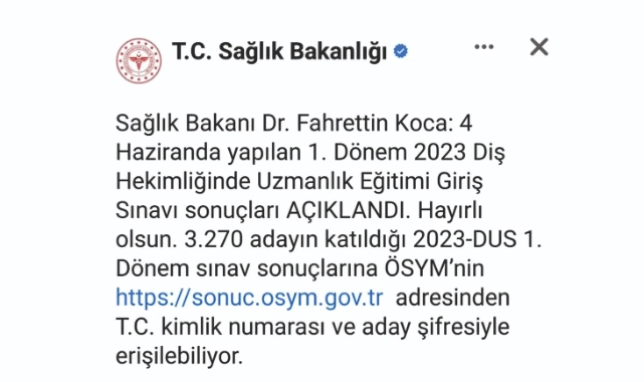 3.270 adayın katıldığı sınav sonuçları açıklandı