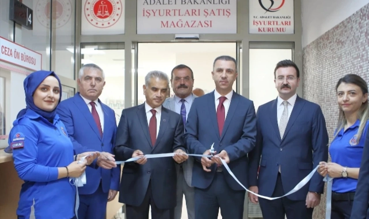 Çorum Adliyesinde İşyurtları Satış Mağazası Açıldı