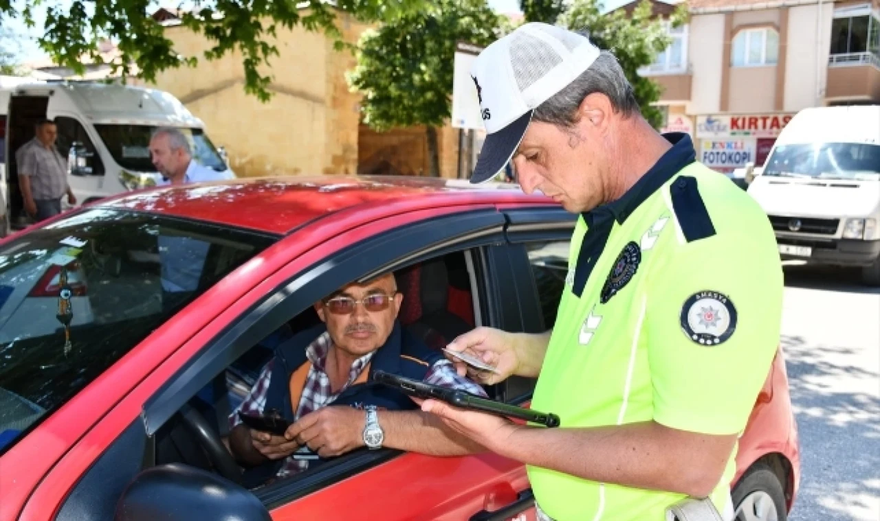Gümüşhacıköy'de Genel Asayiş ve Trafik Uygulaması