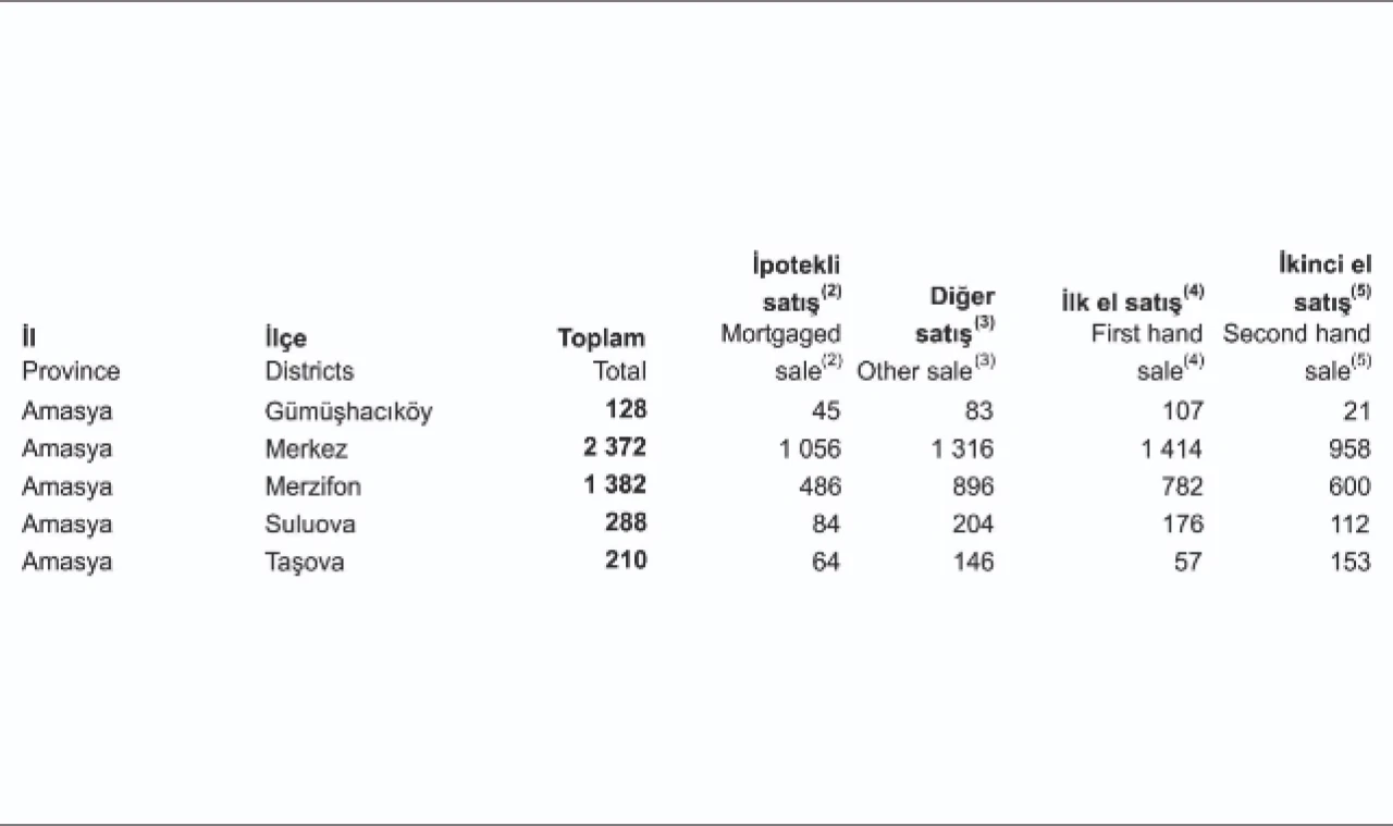 Haziran ayında Merzifon’da toplam Bin 382 konut satıldı
