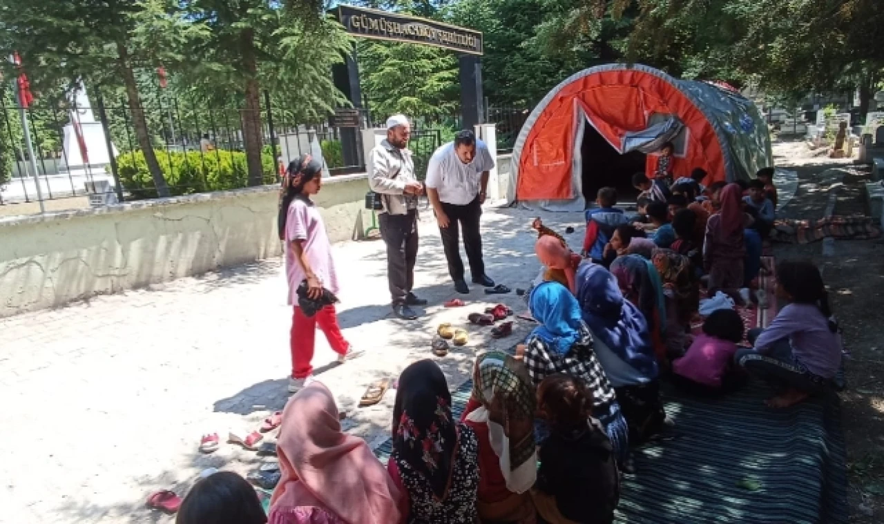 MÜFTÜ VERİM YAZ KUR'AN KURSU ÖĞRENCİLERİYLE BULUŞTU