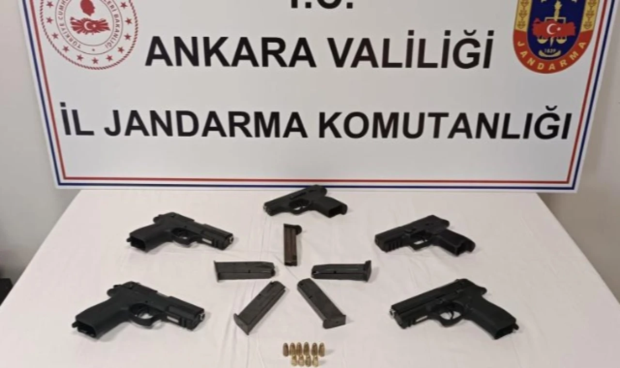 5 ruhsatsız tabanca ele geçirildi