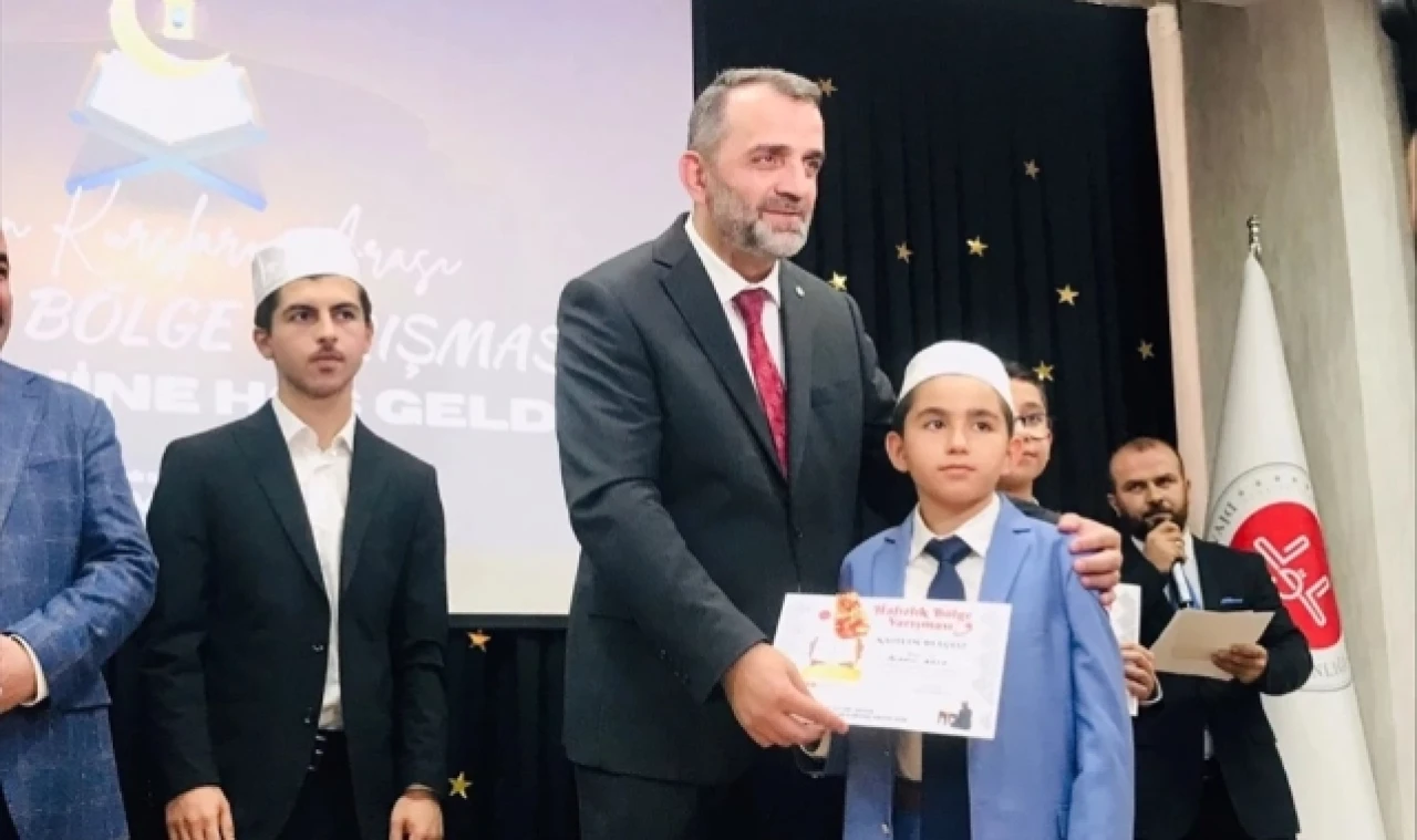 Suluovalı Kamil Arzu, hafızlık yarışmasında Karadeniz Bölge 2'ncisi oldu