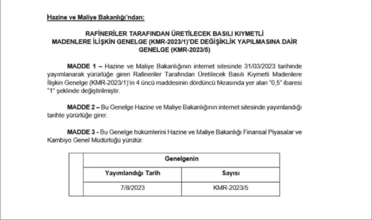 Yarım gram altın üretimi sonlandırıldı!