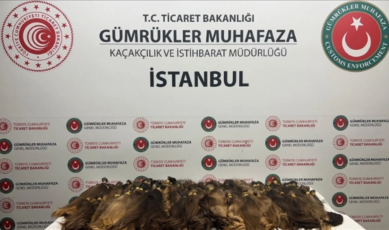 1,3 milyon lira değerinde kaçak insan saçı ele geçirdi