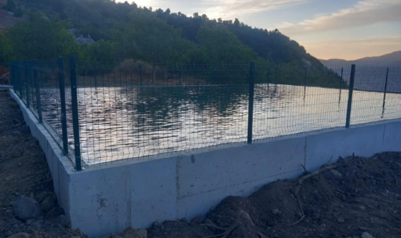 270 metreküp kapasiteli sulama havuzu yapıldı.