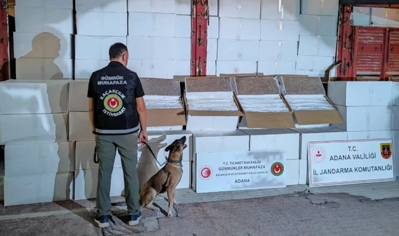 7 Milyon 252 Bin 500 Kaçak Makaron Ele Geçirildi