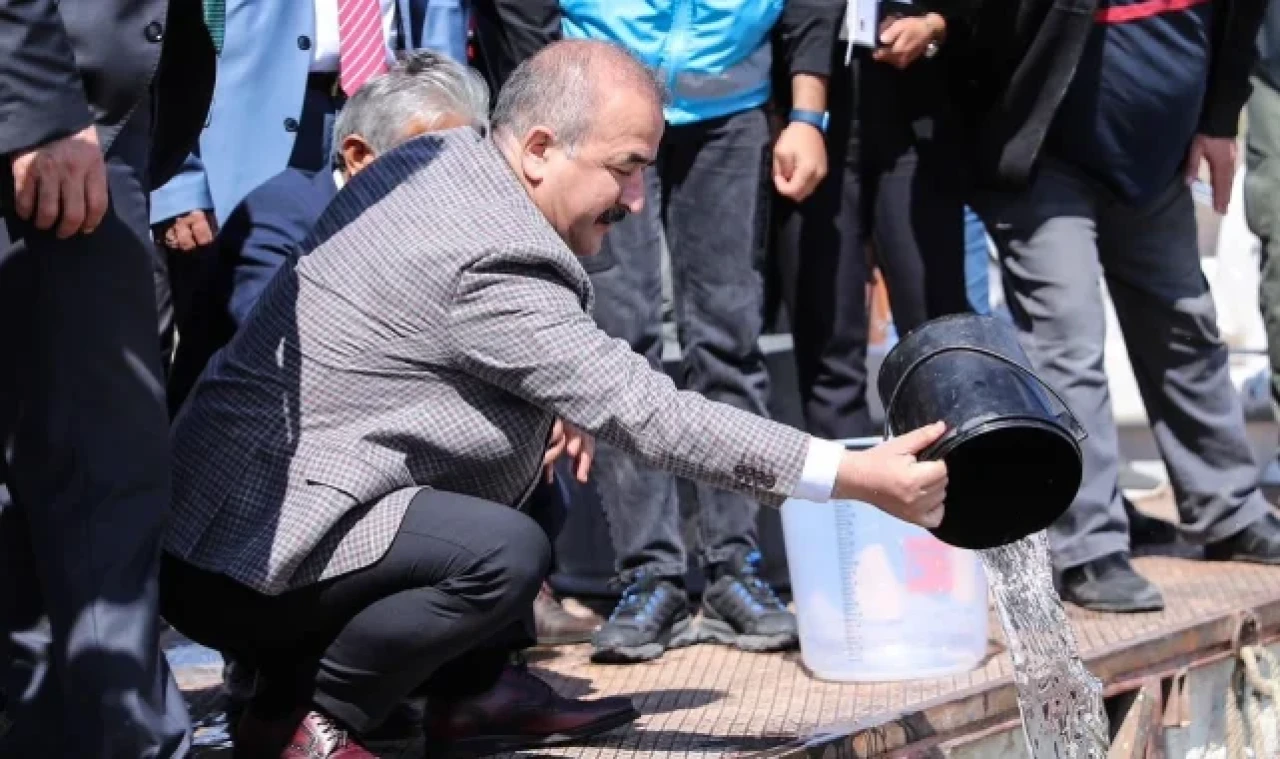 800 bin yavru sazan balığı suyla buluşturuldu