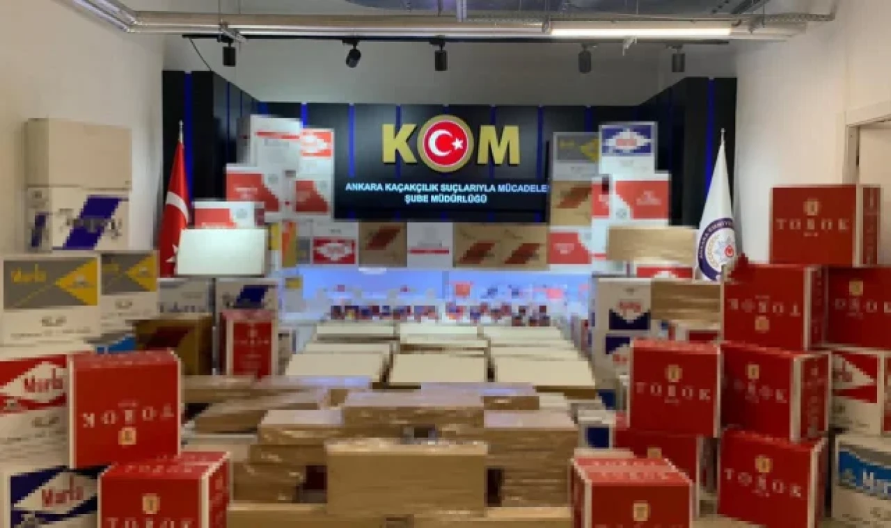 Ankara'da 1 milyon 429 bin 200 liralık kaçak ürün ele geçirildi