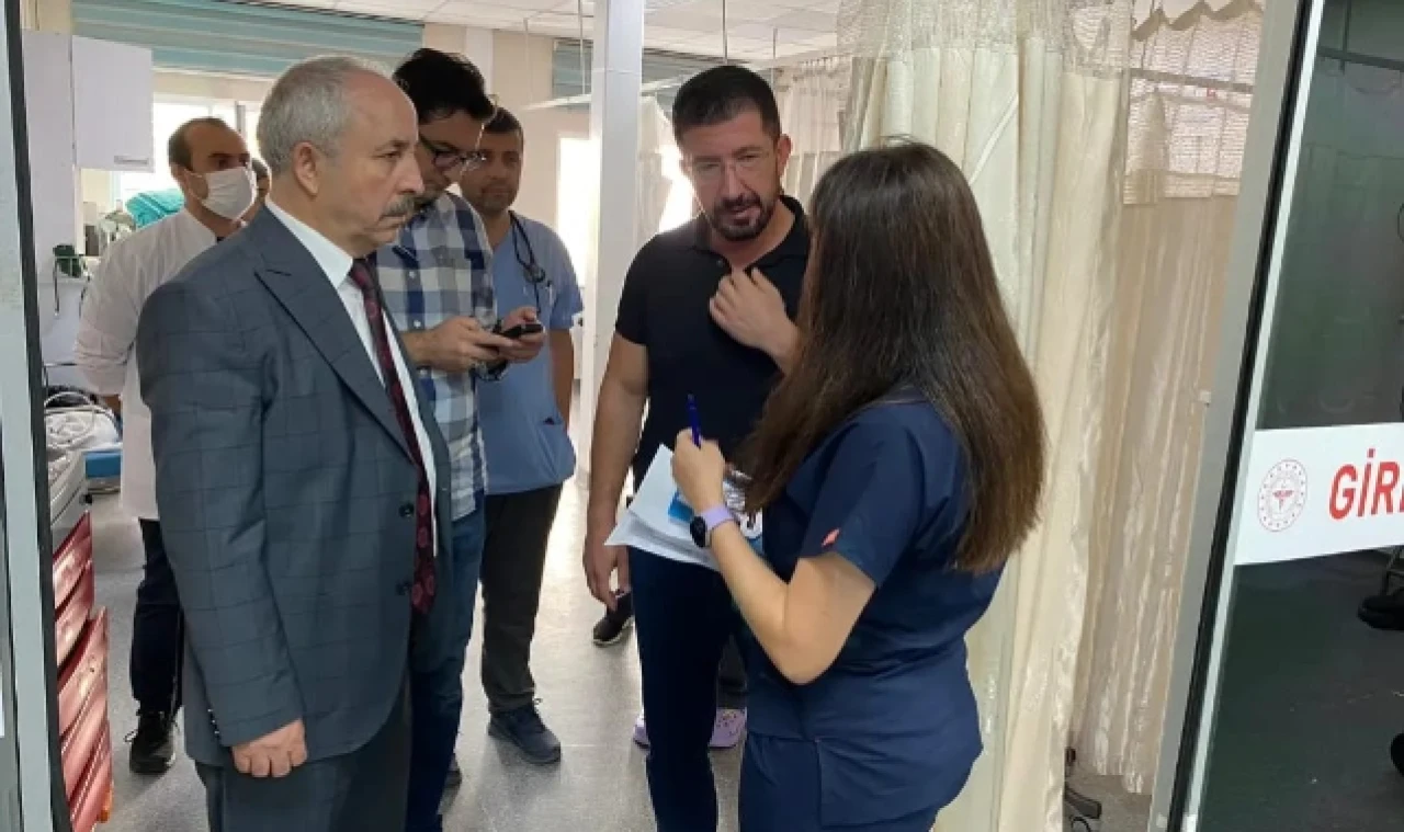 Başkan Çelik, yaralıları hastanede ziyaret etti
