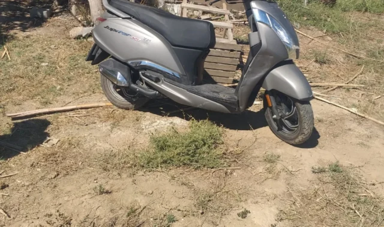 Çaldığı motosiklet ile birlikte yakalandı