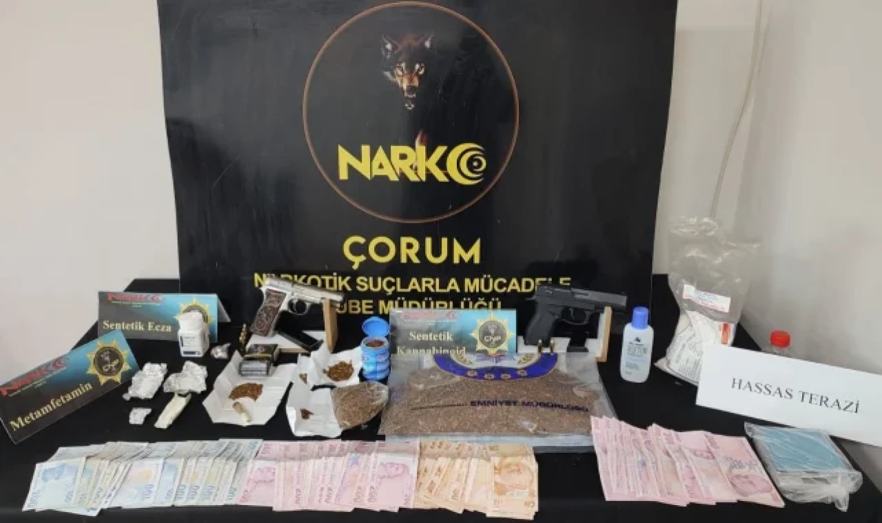 Çorum polisi uyuşturucu tacirlerine göz açtırmıyor