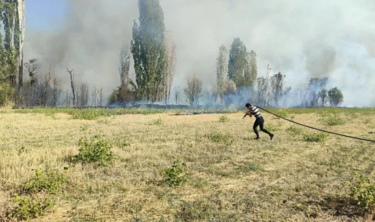 Çorum'da korkutan yangın