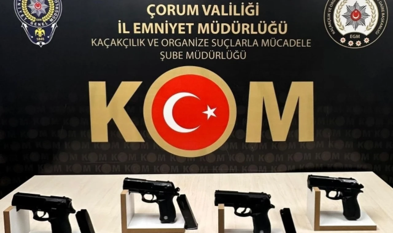 Çorum'da 4 ayrı operasyonda 8 kişi gözaltına alındı