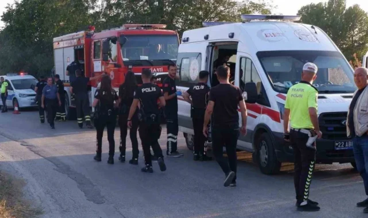 Edirne'de trafik kazası: 1 yaralı