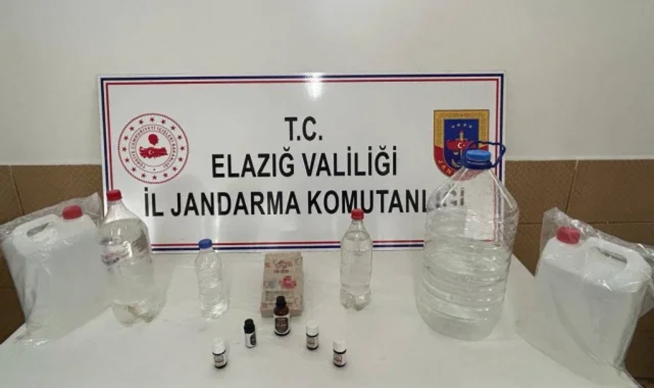 Elazığ'da kaçak içki operasyonu