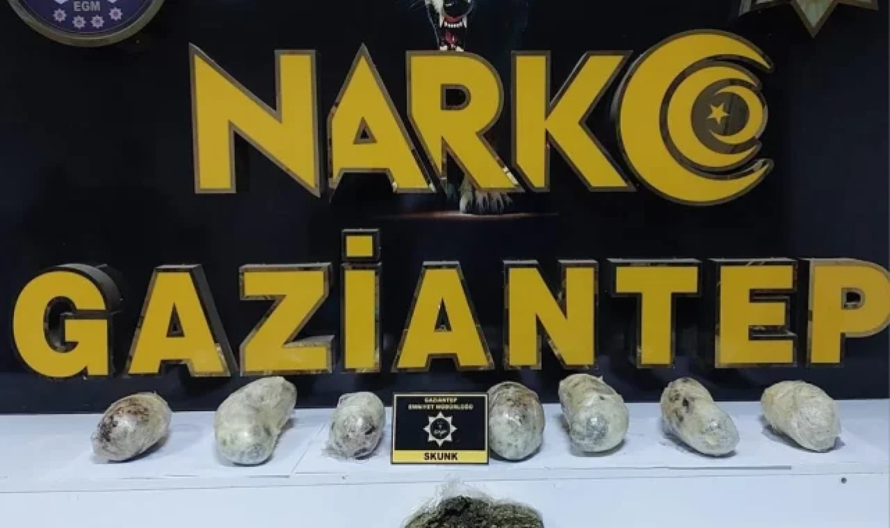 Gaziantep'te 3 kilo skunk ele geçirildi