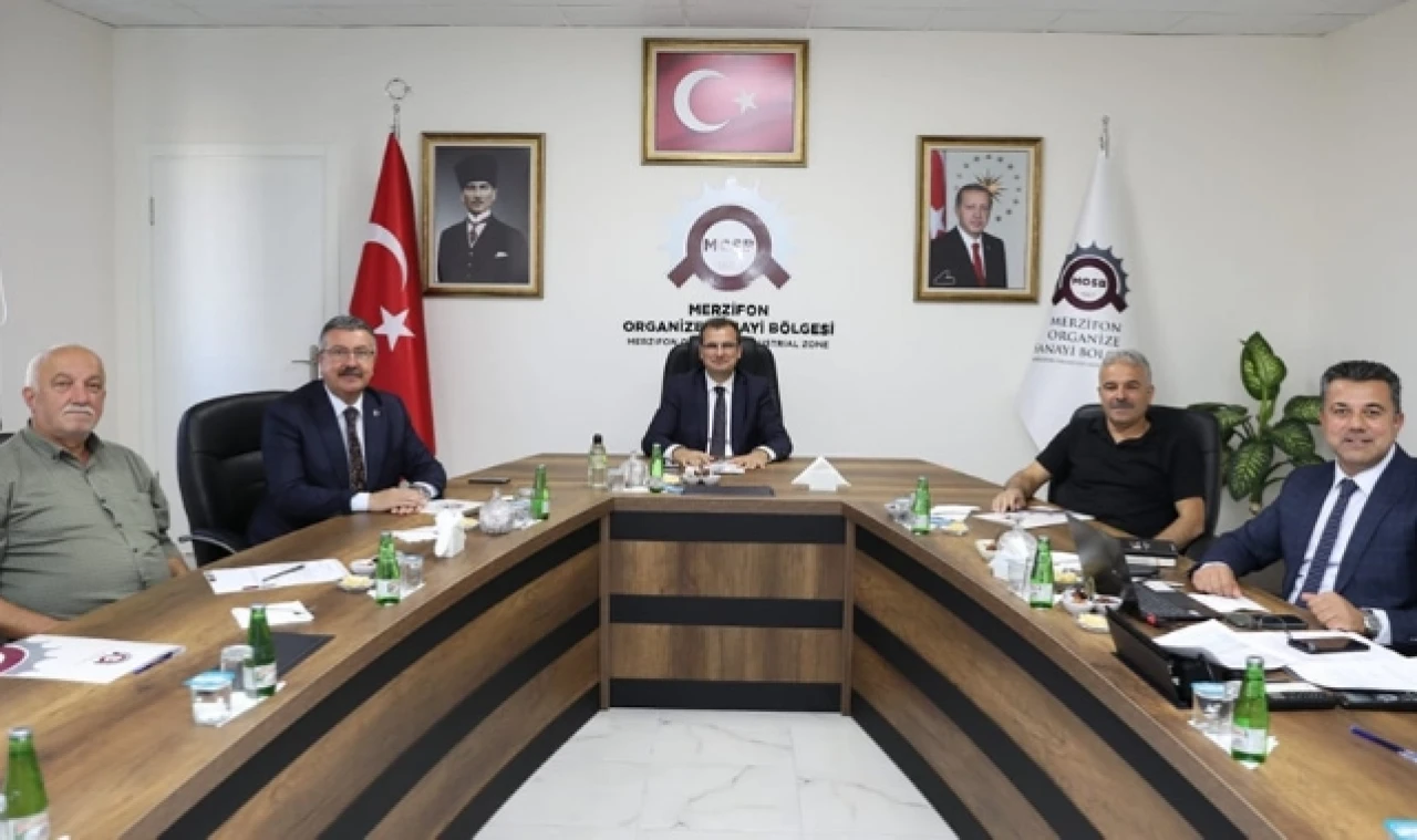 Merzifon OSB Yönetim Kurulu Kaymakam Güldoğan Başkanlığında Toplandı