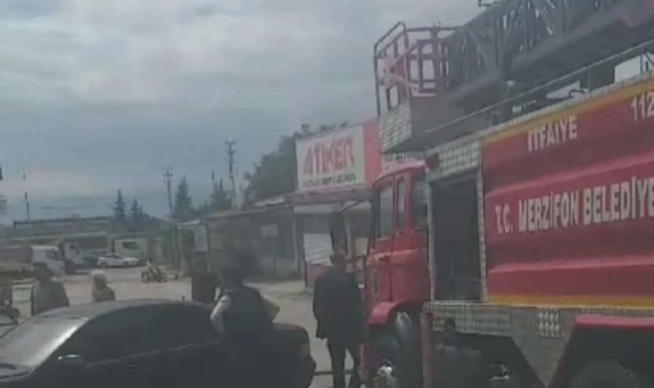 Merzifon Sanayi Sitesinde Yangın!