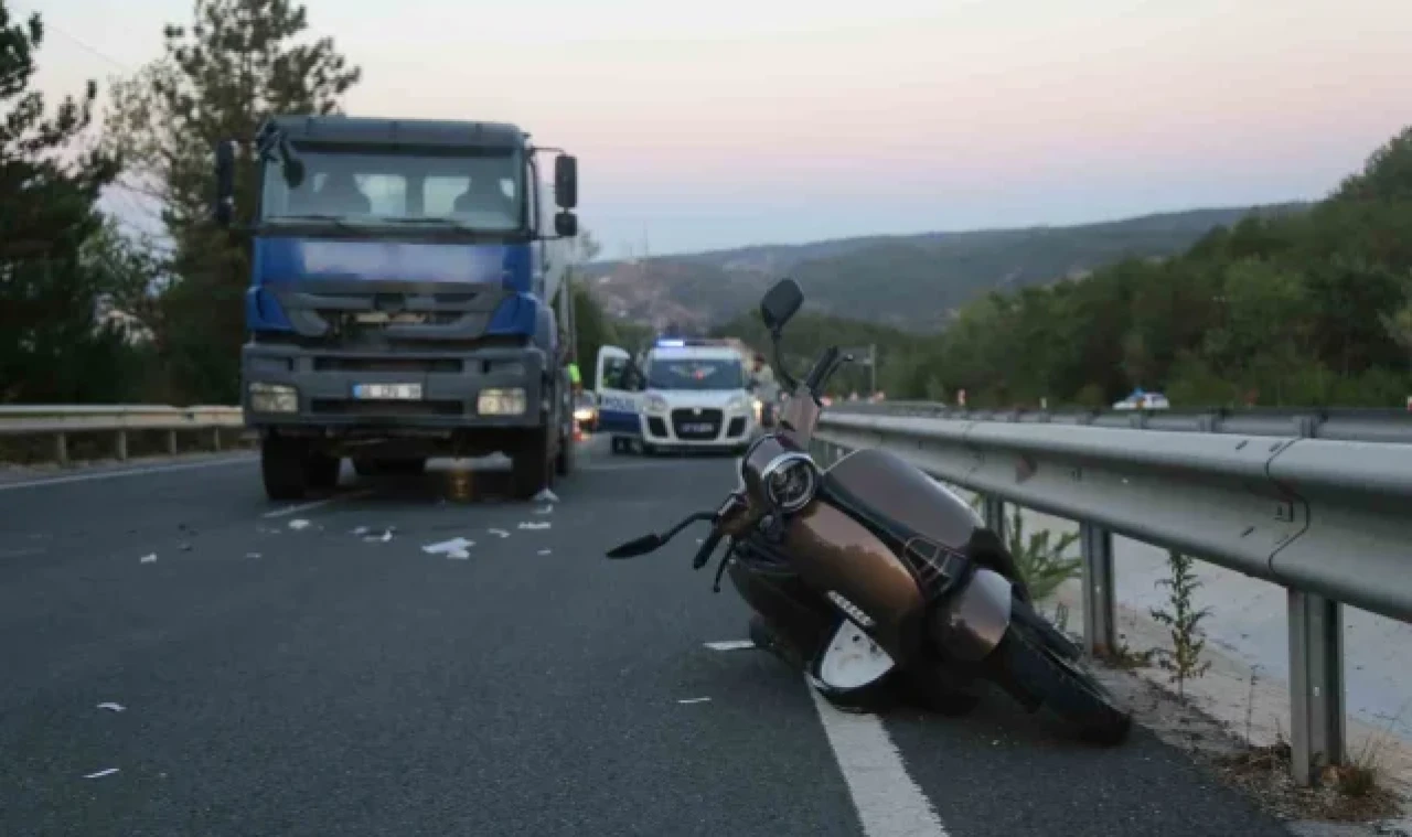 Motosiklete çarpan beton mikseri sürücüsü tutuklandı
