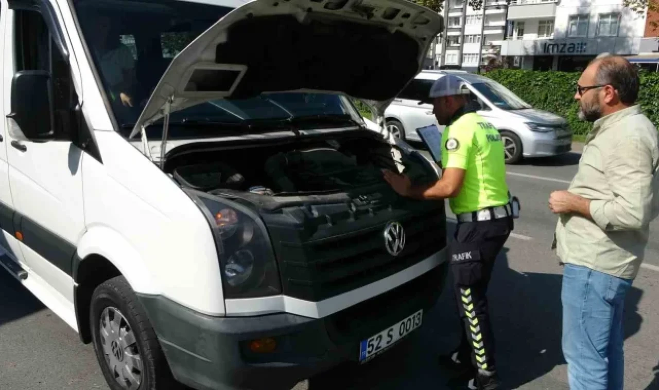 Ordu'da okul servislerine sıkı denetim
