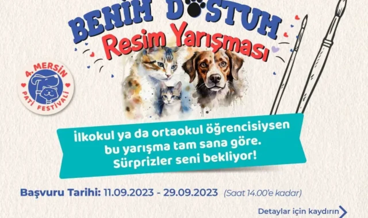 Patili dostlar çocukların hayal gücüyle resmedilecek